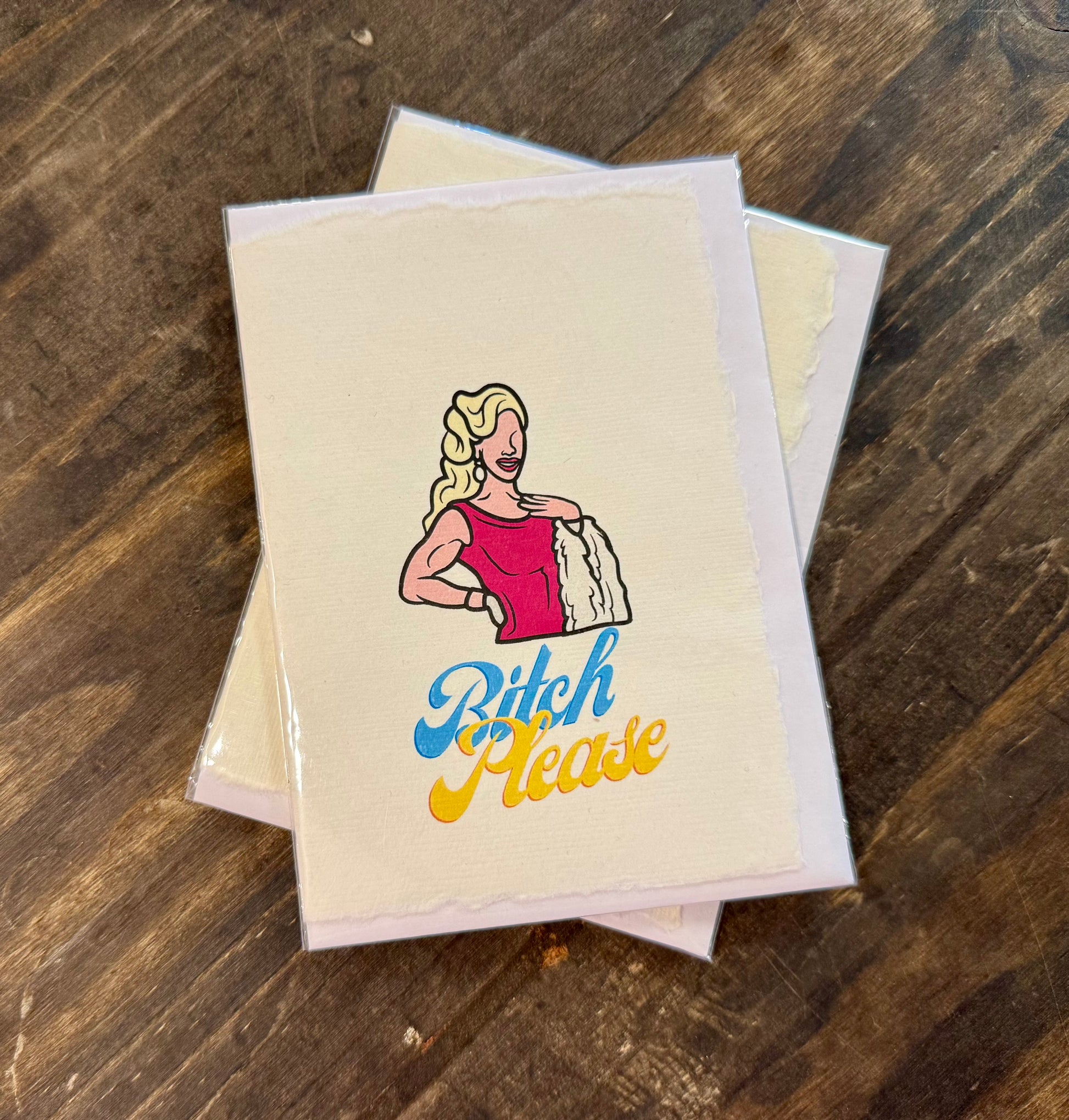 Bitch Please Greeting Card - Hot Mess Express Gifts & More 