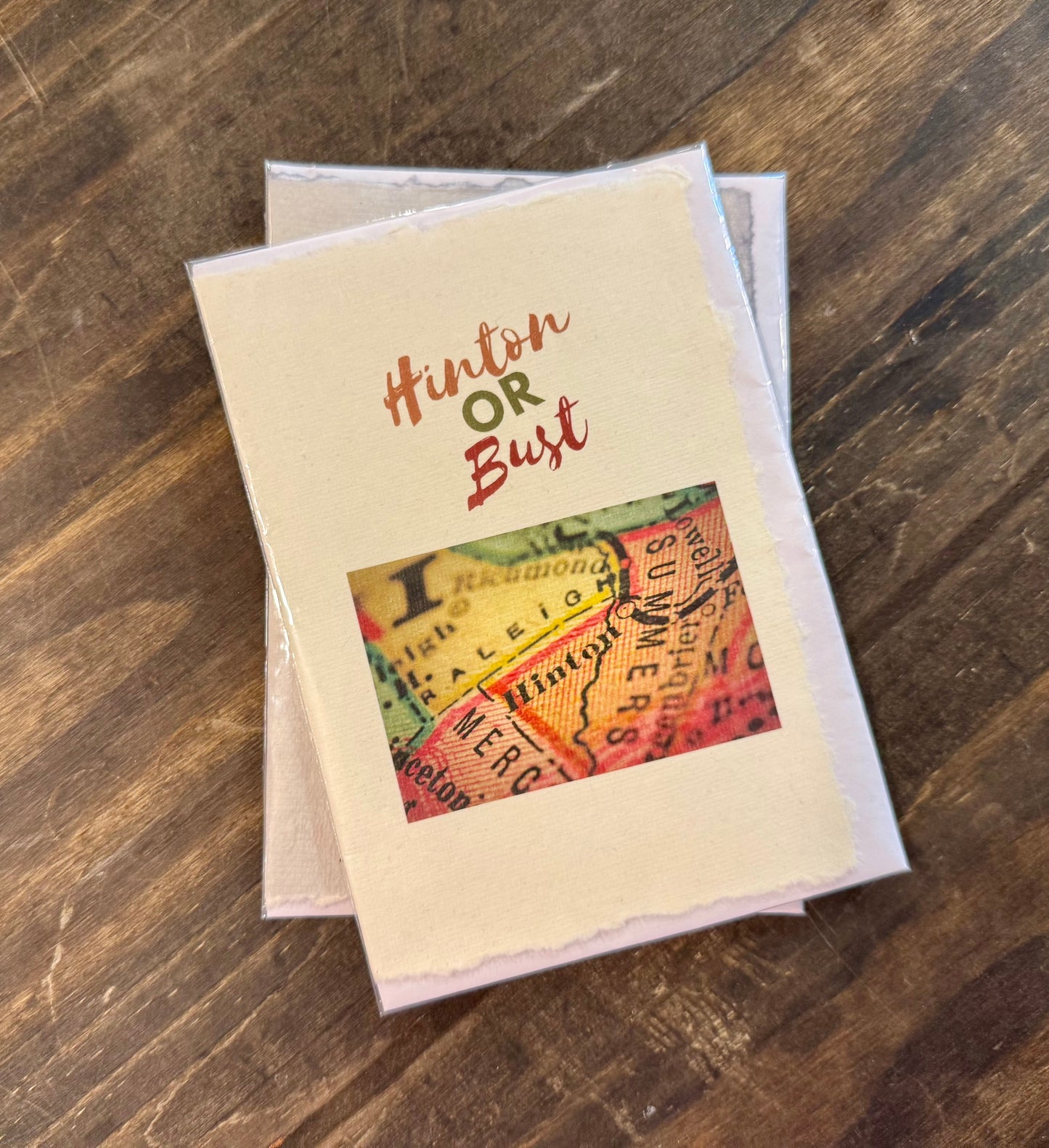 Hinton Or Bust Greeting Card - Hot Mess Express Gifts & More 