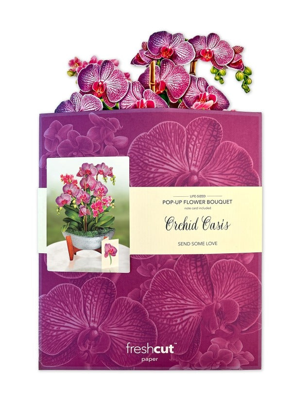 Orchid Oasis (Pop-Up Greeting Cards by FreshCut Paper LLC)