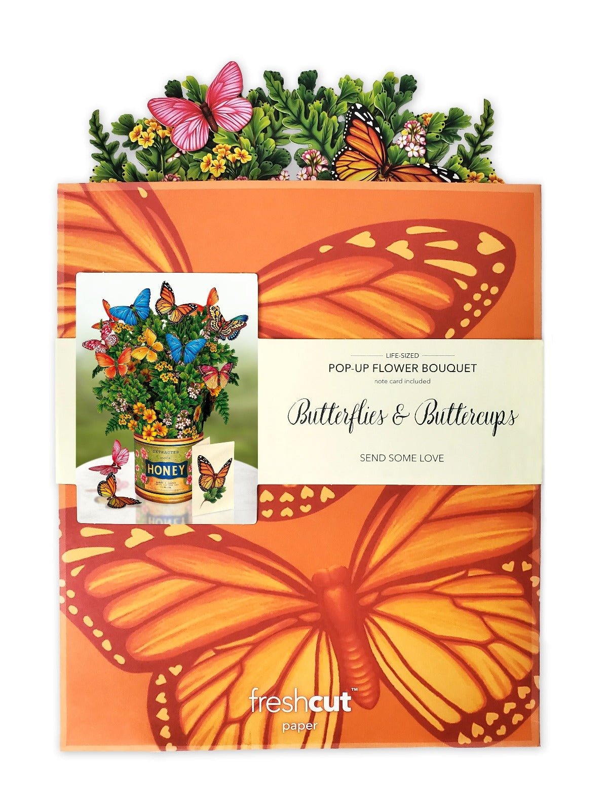 Butterflies and Buttercups (Pop-Up Greeting Card by FreshCut Paper LLC)