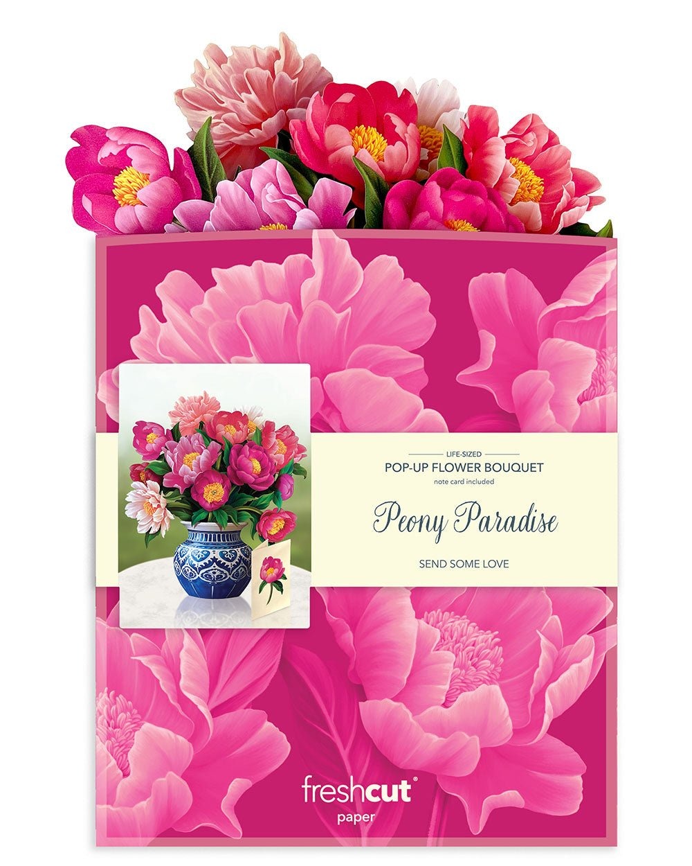 Peony Paradise (Pop-Up Greeting Cards by FreshCut Paper LLC)